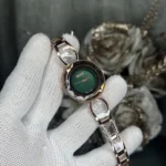 Gucci Rosegold Watch Green For Women