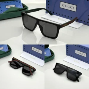 Gucci Sunglasses Black Green For Men