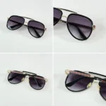 Gucci Sunglasses Gold Black For Men