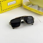 Gucci Sunglasses Gold Black For Men