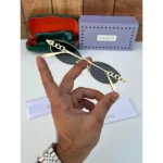 Gucci Sunglasses Gold Black For Men