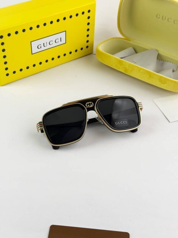 Gucci Sunglasses Gold Black For Men Gucci Sunglasses Gold Black For Men