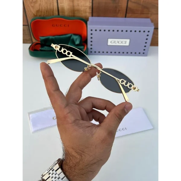 Gucci Sunglasses Gold Black For Men Gucci Sunglasses Gold Black For Men