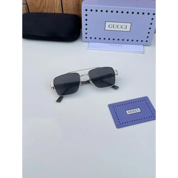 Gucci Sunglasses Silver Black For Men Gucci Sunglasses Silver Black For Men