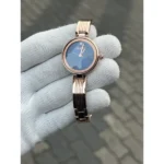 Gucci Watch Rosegold Blue For Women