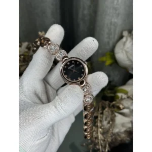 Guess Rosegold Watch Black For Women