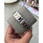 Guess Square Watch Two Tone Copper White For Men