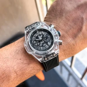 Hublot Chronograph Watch Black For Men