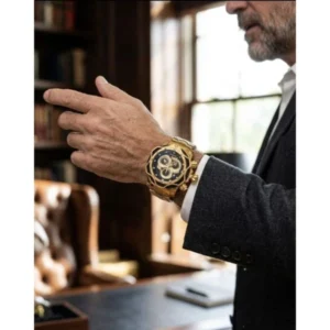 Invicta Watch Black Gold For Men