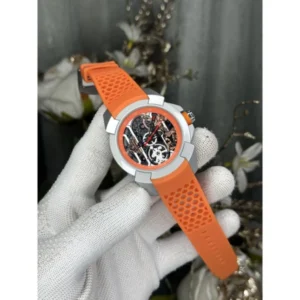 Jacob & Co. Watch Silver Orange Automatic For Men