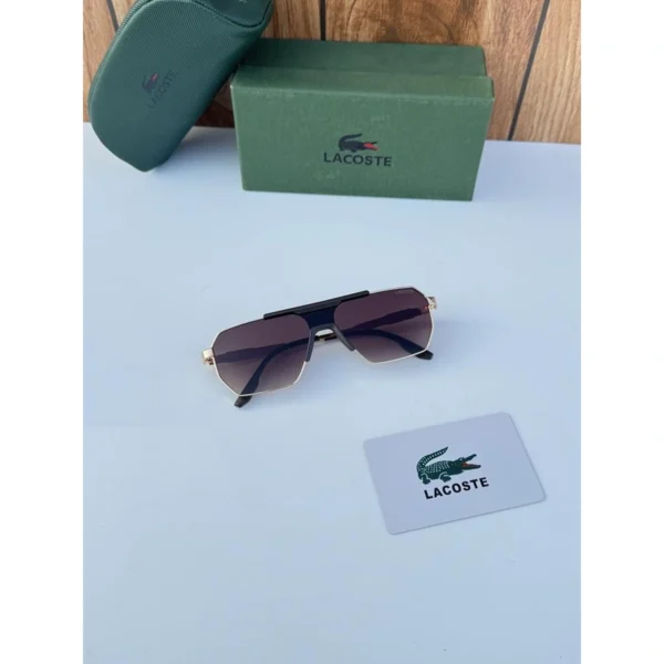 Lacoste Sunglasses Gold Brown For Men Lacoste Sunglasses Gold Brown For Men