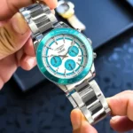 Longines Chrono Watch Silver White For Men