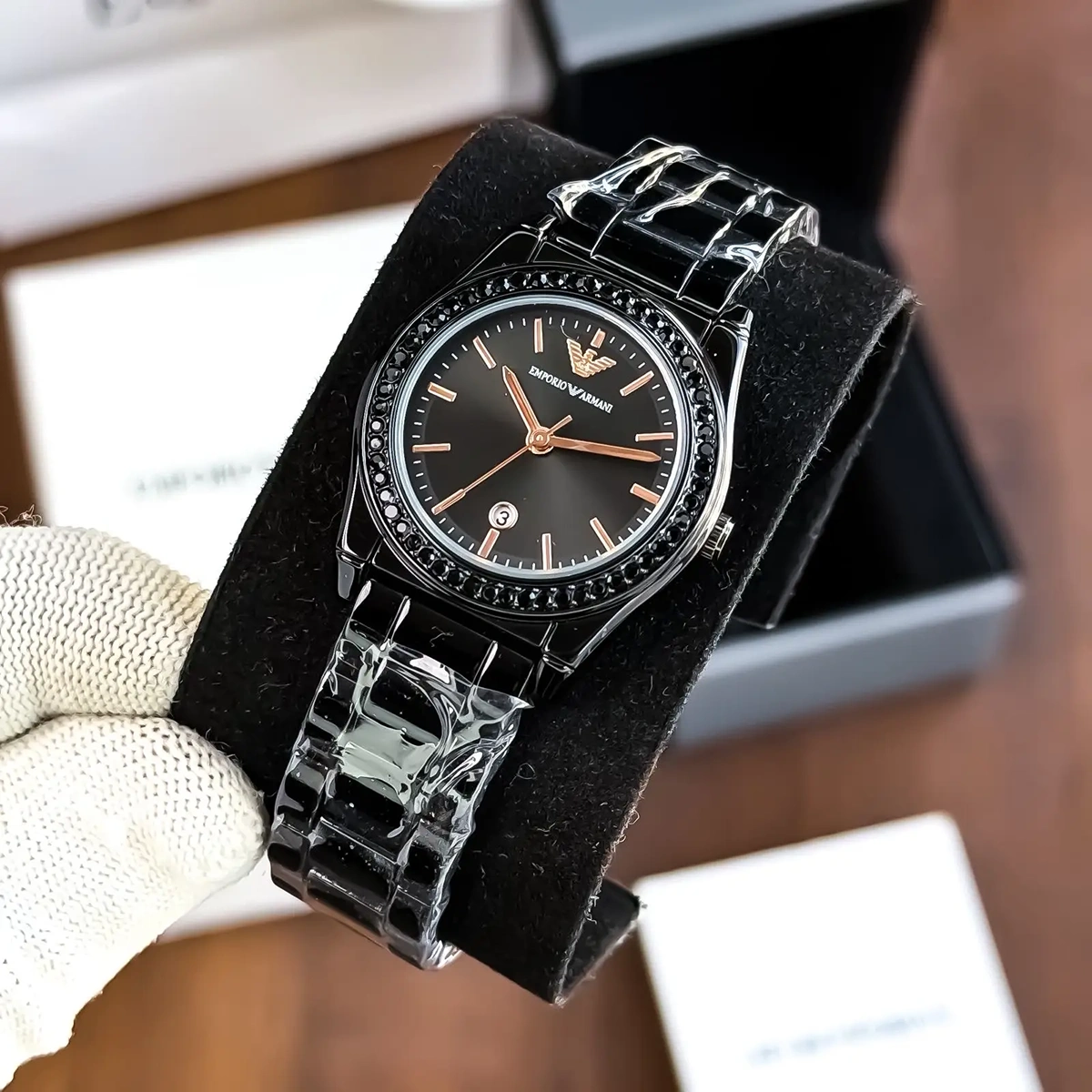 Luxury Armani Watch Black For Women (JH739) - stayhit.in Luxury Armani Watch Black For Women (JH739) - stayhit.in