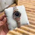 Luxury Armani Watch Black Gold For Women (BOT2550) - stayhit.in