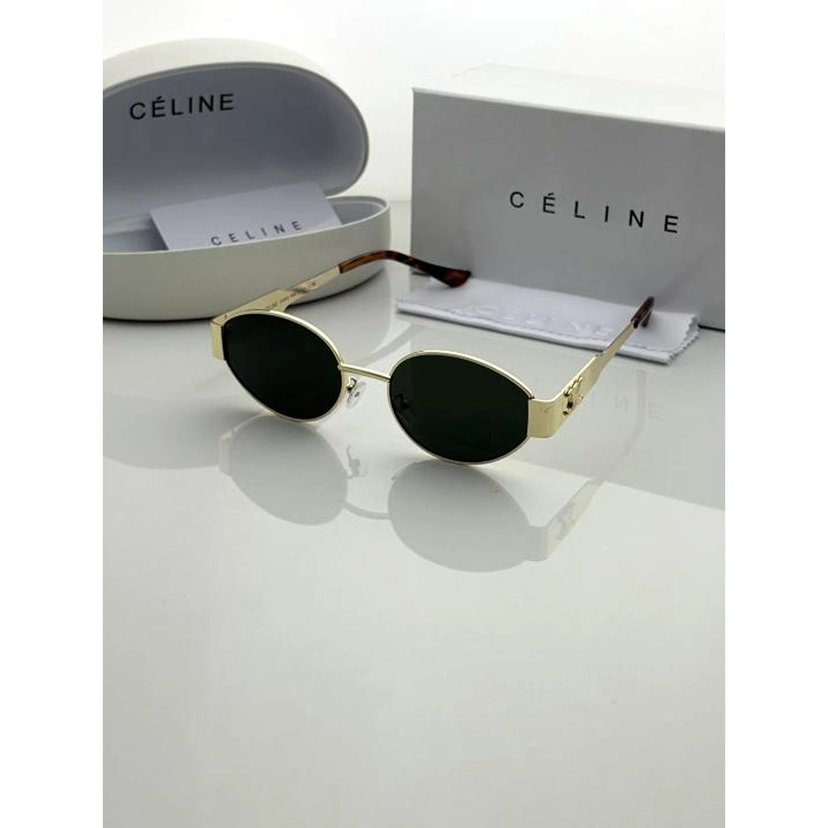 Luxury Celine Sunglasses Golden Green For Men (BOT3514) - stayhit.in Luxury Celine Sunglasses Golden Green For Men (BOT3514) - stayhit.in