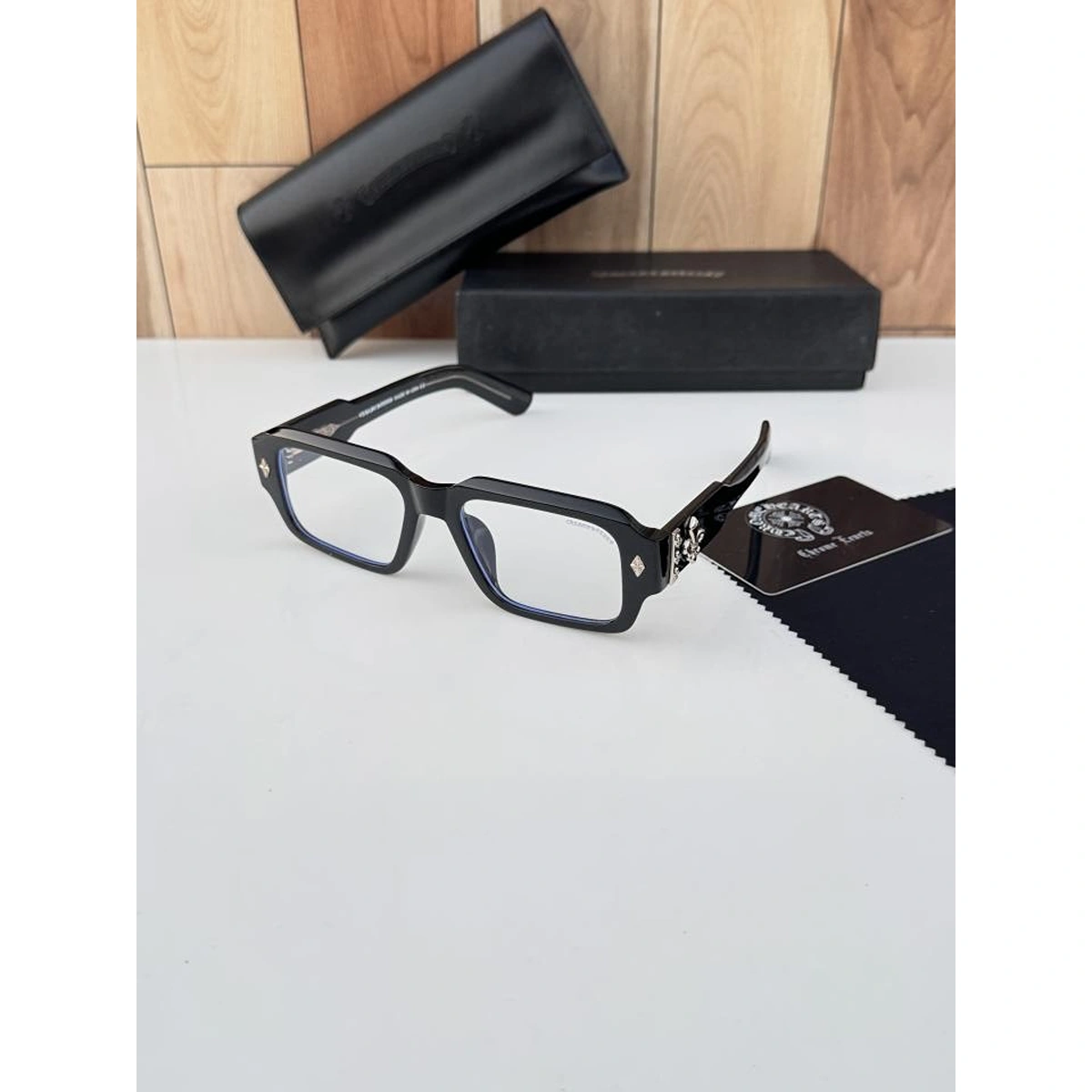 Luxury Chrome Heart Sunglasses Back Plano For Men (BOT3491) - stayhit.in