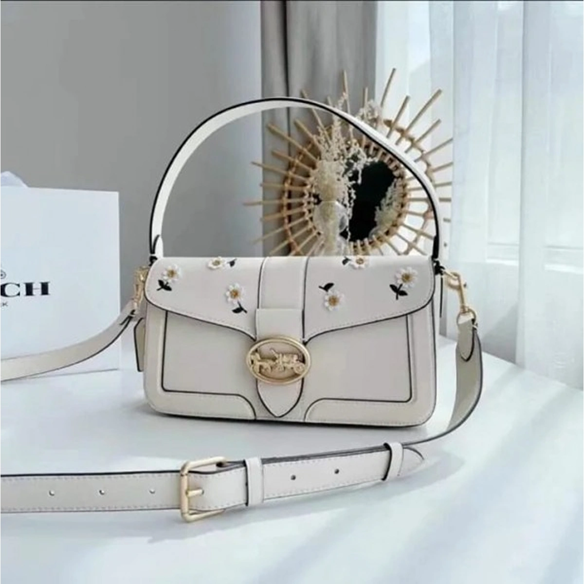 Luxury Coach Signature Shoulder Bag With Og Box Dust Bag For Women (BOT2779) - stayhit.in