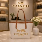 Luxury Coach Voyager Jet Set Tote Bag With Dust Bag For Women (BOT3813) - stayhit.in