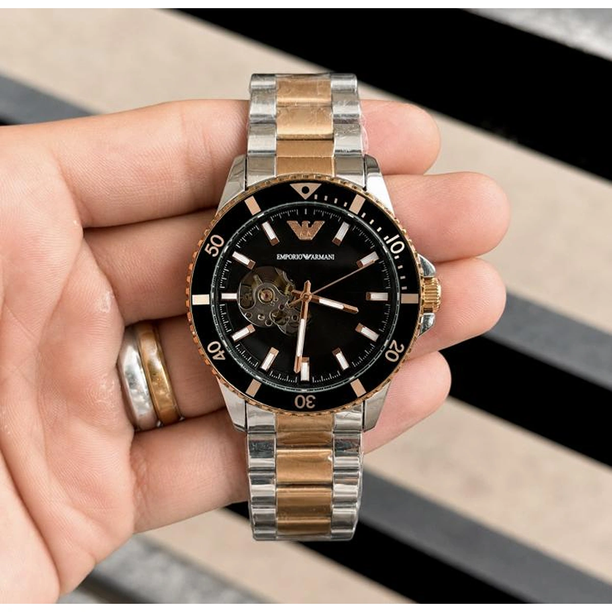Luxury Emporio Armani Automatic Watch Open Heart For Men (BOT3054) - stayhit.in Luxury Emporio Armani Automatic Watch Open Heart For Men (BOT3054) - stayhit.in