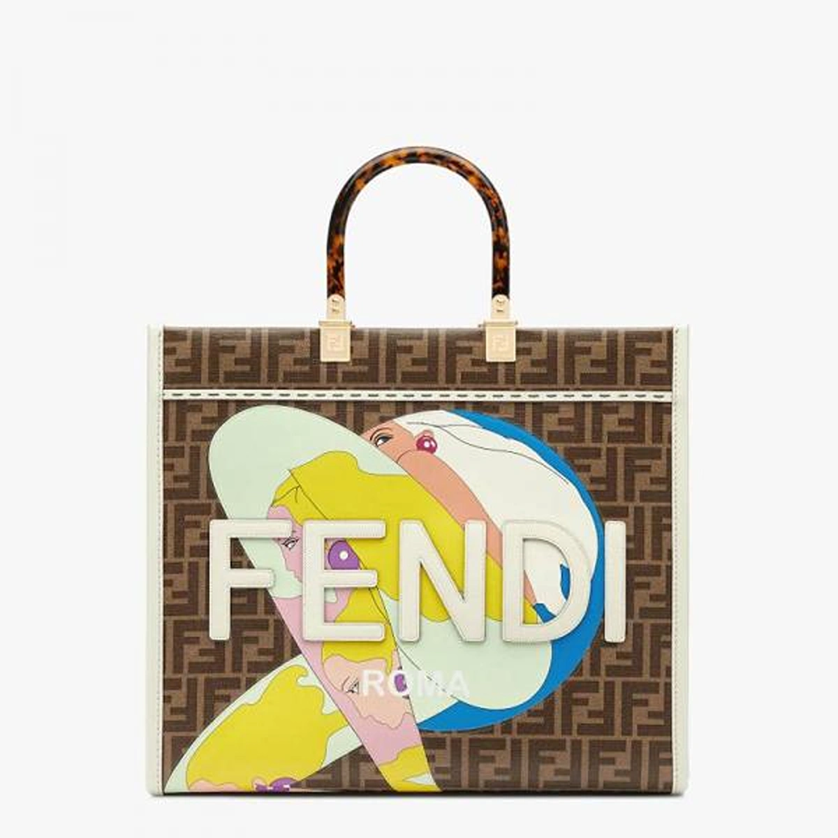 Luxury Fendi Roma Large Size Tote Bag Shopper With Dust Bag For Women (BOT2639) - stayhit.in Luxury Fendi Roma Large Size Tote Bag Shopper With Dust Bag For Women (BOT2639) - stayhit.in