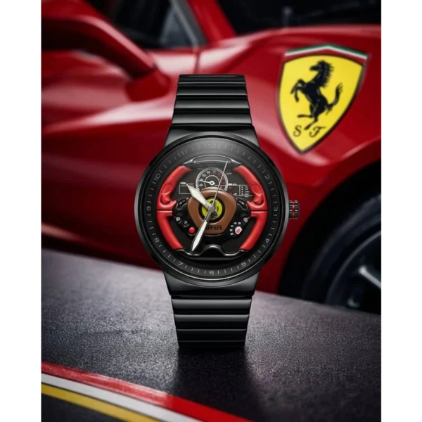 Luxury Ferrari Spirit Spinner Watch Black For Men (SOS606) - stayhit.in Luxury Ferrari Spirit Spinner Watch Black For Men (SOS606) - stayhit.in