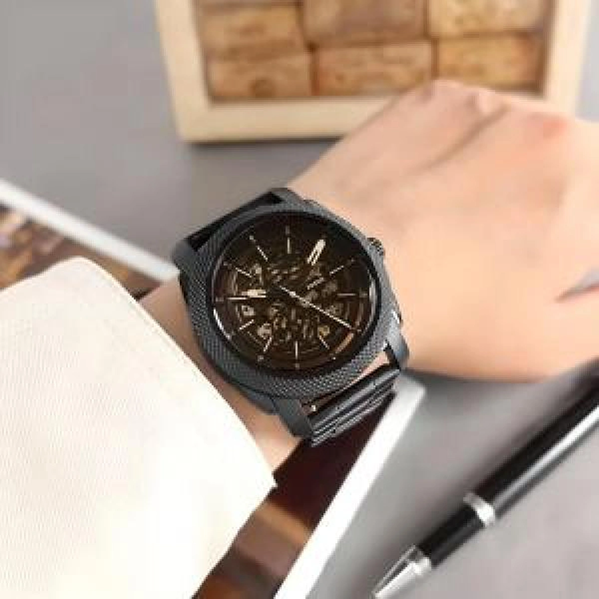 Luxury Fossil Bronson Me3218 Watch Black For Men (WS177) - stayhit.in Luxury Fossil Bronson Me3218 Watch Black For Men (WS177) - stayhit.in