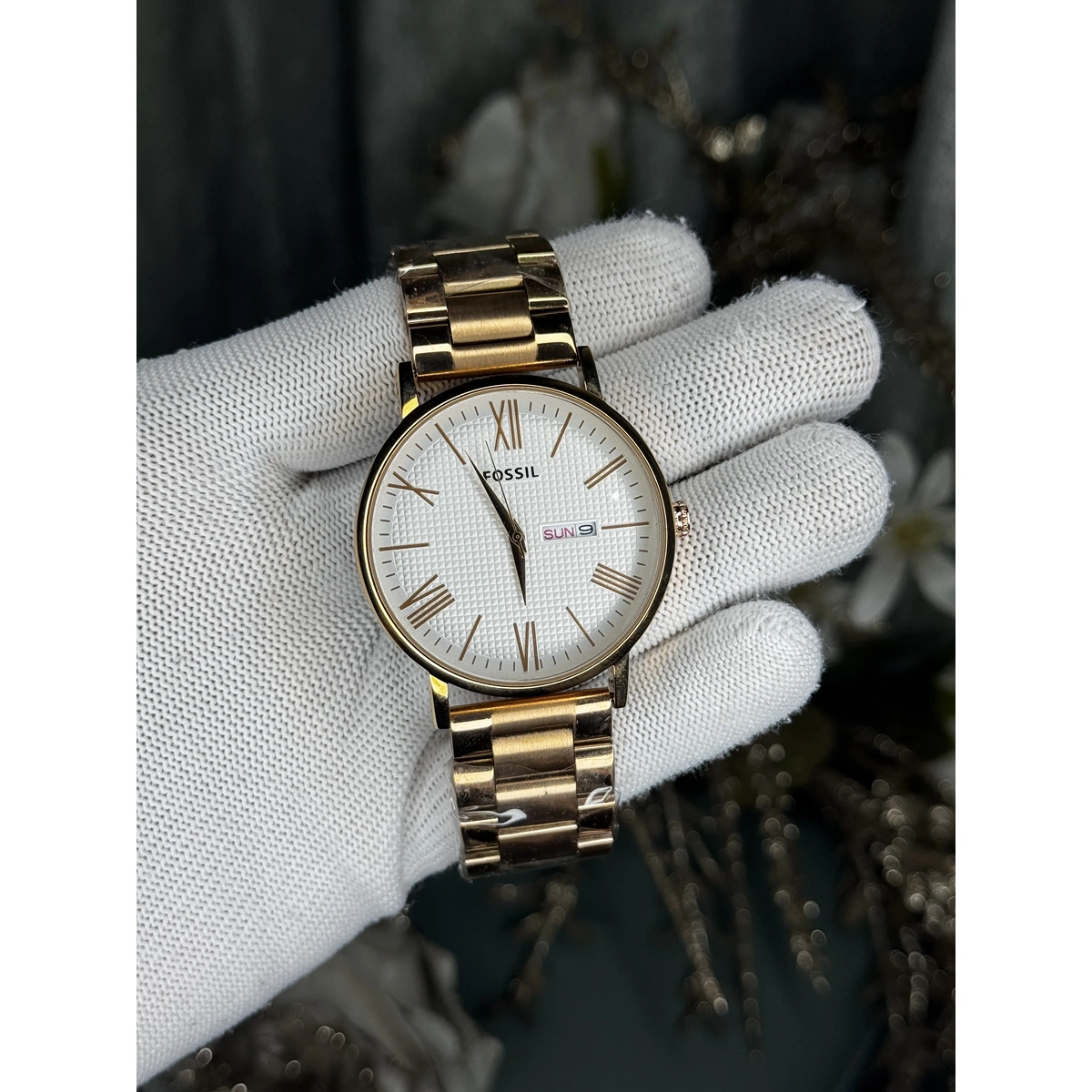 Luxury Fossil Copper Watch White For Men (JH619) - stayhit.in Luxury Fossil Copper Watch White For Men (JH619) - stayhit.in