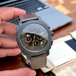 Luxury Fossil Watch Brown Strap For Men (SOS74) - stayhit.in