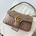 Luxury Gucci Marmont Bag Beige Gold With Original Box For Women (BOT2637) - stayhit.in