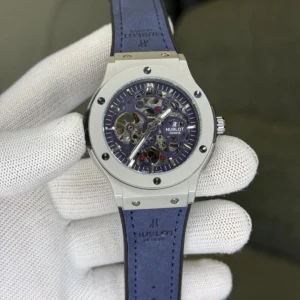 Luxury Hublot Automatic Watch Blue Strap For Men (BOT3101) - stayhit.in
