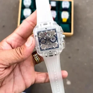 Luxury Hublot Transparent Watch Blue For Men (BOT3956) - stayhit.in