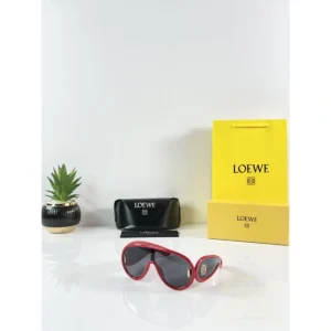 Luxury Loewe Sunglasses Red Black For Men (BOT3486) - stayhit.in