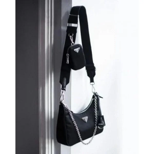 Luxury Prada Bag Black With Og Box For Women (BOT4013) - stayhit.in Luxury Prada Bag Black With Og Box For Women (BOT4013) - stayhit.in
