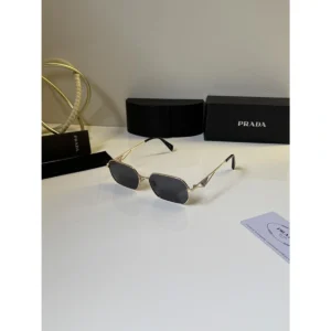 Luxury Prada Sunglasses Gold Black For Men (BOT3505) - stayhit.in