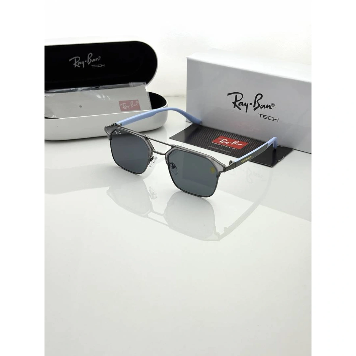 Luxury Rayban Sunglasses Blue Black For Men (SOS376) - stayhit.in Luxury Rayban Sunglasses Blue Black For Men (SOS376) - stayhit.in