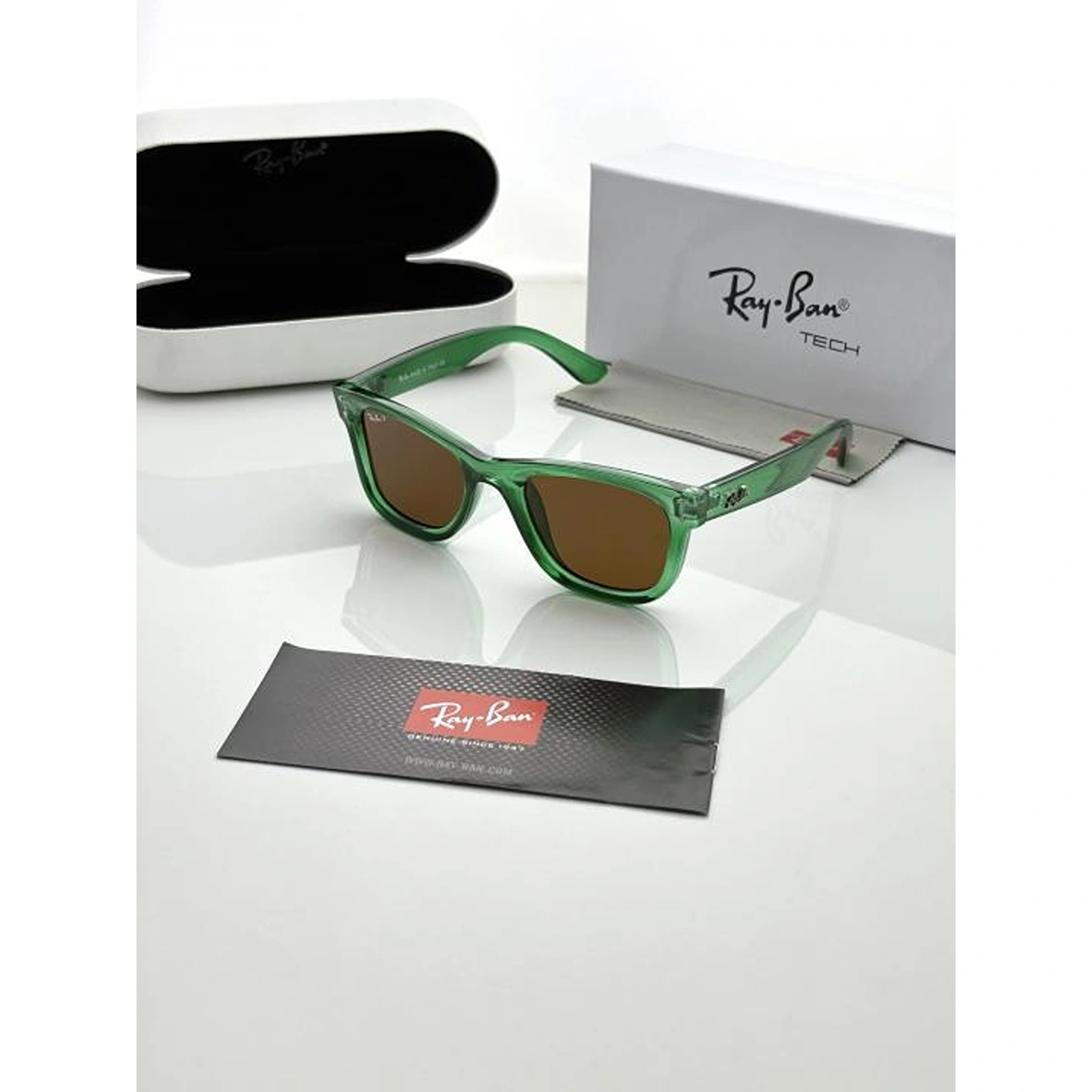 Luxury Rayban Sunglasses Green Brown For Men (BOT3228) - stayhit.in Luxury Rayban Sunglasses Green Brown For Men (BOT3228) - stayhit.in