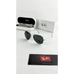 Luxury Rayban Sunglasses Silver Black For Men (SOS388) - stayhit.in