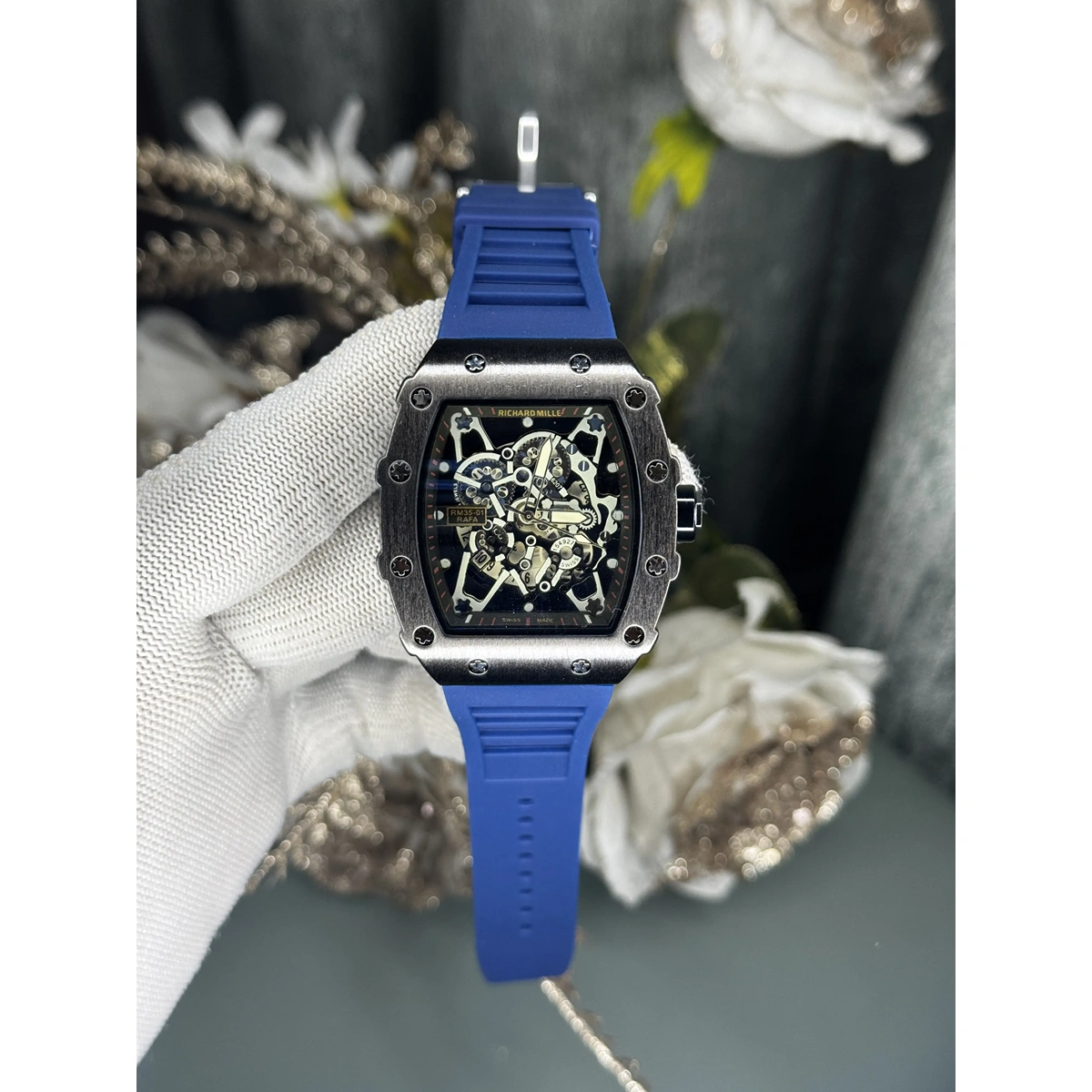 Luxury Richard Mille Rm35 01 Watch Blue For Men (JH510) - stayhit.in Luxury Richard Mille Rm35 01 Watch Blue For Men (JH510) - stayhit.in