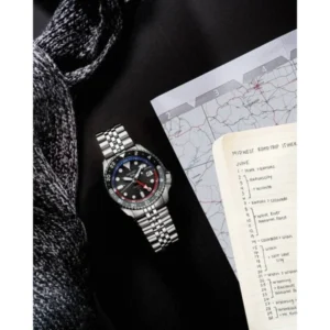 Luxury Seiko 5 Sports GMT Automatic Watch For Men (SOS615) - stayhit.in