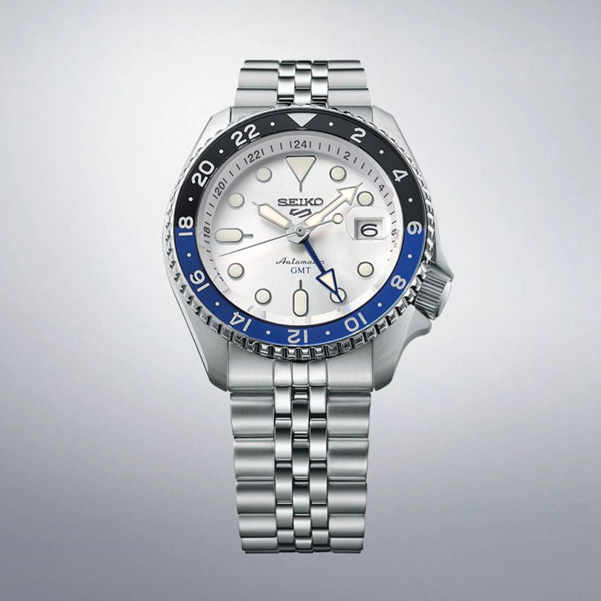 Luxury Seiko 5 Sports GMT Automatic Watch For Men (SOS616) - stayhit.in Luxury Seiko 5 Sports GMT Automatic Watch For Men (SOS616) - stayhit.in