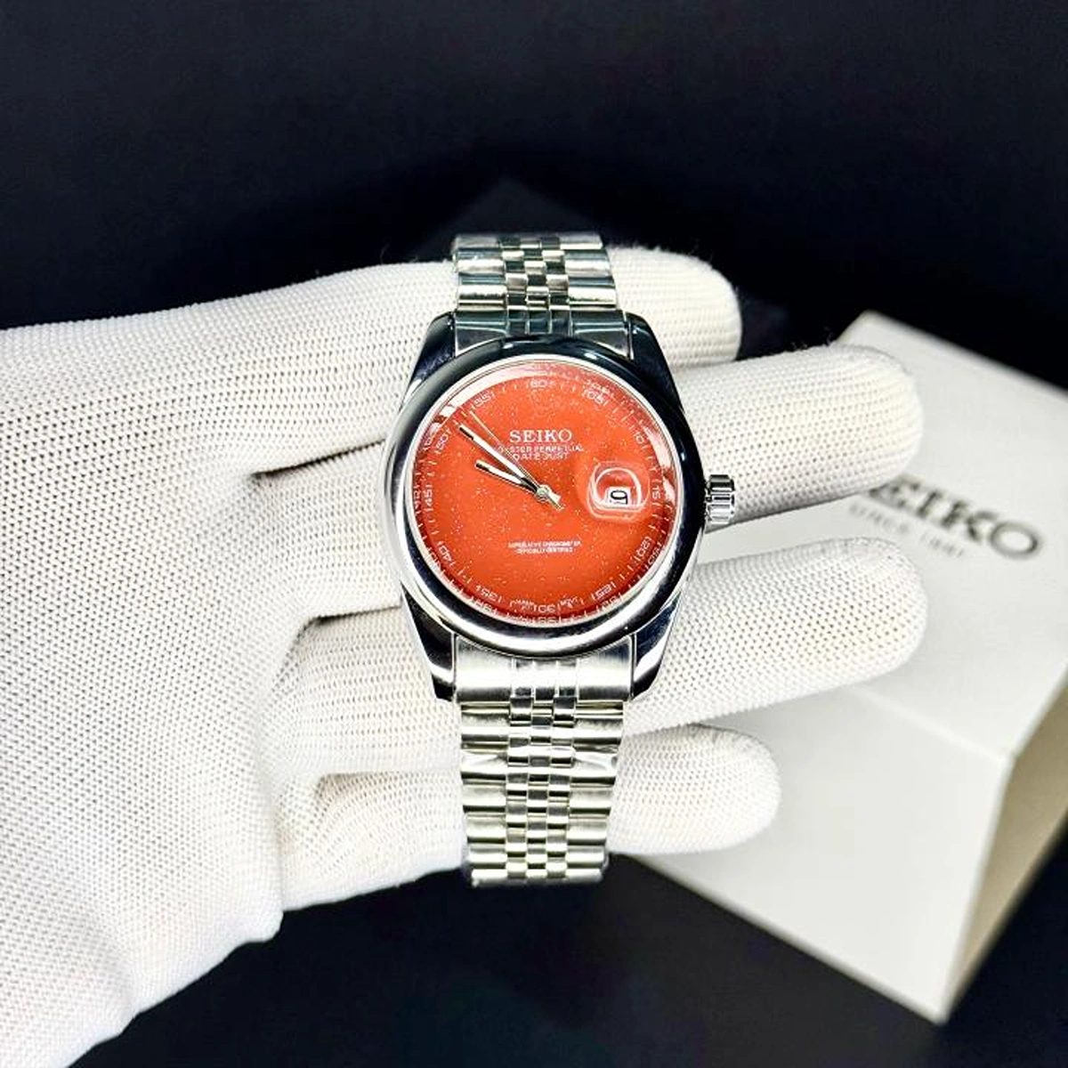 Luxury Seiko Galaxy Dust Watch Orange Dial For Men (BOT3748) - stayhit.in Luxury Seiko Galaxy Dust Watch Orange Dial For Men (BOT3748) - stayhit.in