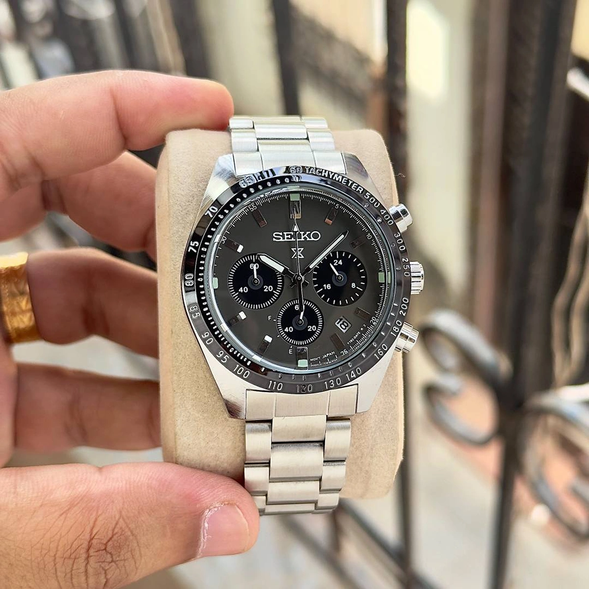 Luxury Seiko Prospex Speedtimer Watch Silver Grey For Men (SOS609) - stayhit.in Luxury Seiko Prospex Speedtimer Watch Silver Grey For Men (SOS609) - stayhit.in