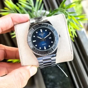 Luxury Tissot Watch Silver Blue For Men (FGS142) - stayhit.in