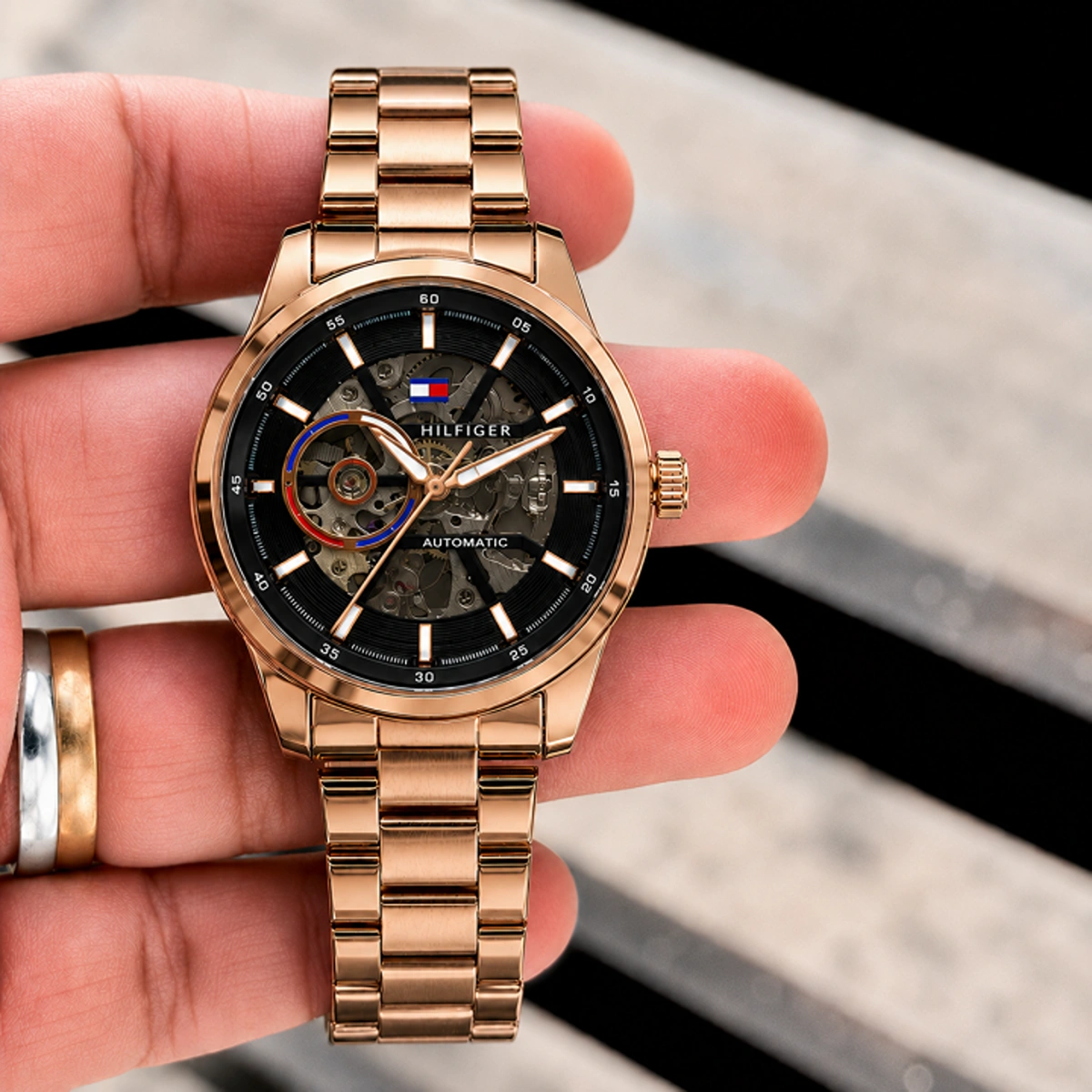 Luxury Tommy Hilfiger Automatic Watch Two Tone For Men (BOT3738) - stayhit.in Luxury Tommy Hilfiger Automatic Watch Two Tone For Men (BOT3738) - stayhit.in
