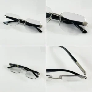 Maybach X Maybahe Frame Sunglasses Black Silver For Men