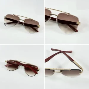 Maybach X Maybahe Sunglasses Gold Brown For Men