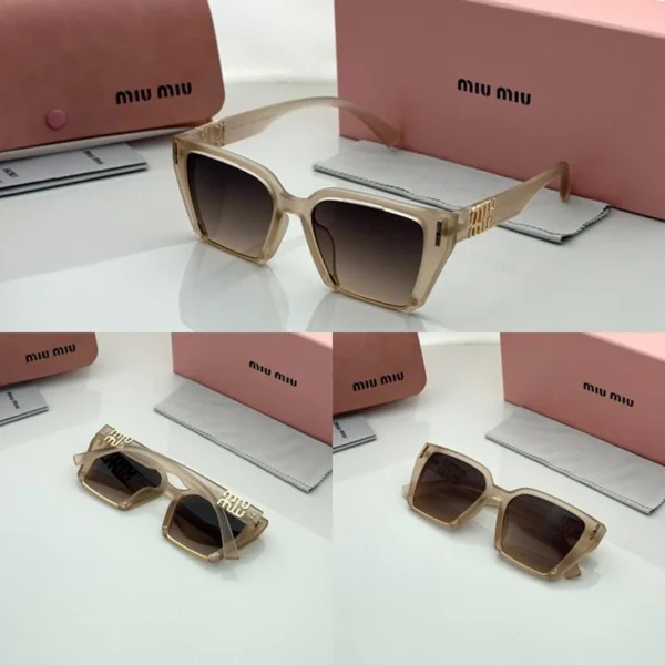Miu Miu Sunglasses Peach Brown For Men Miu Miu Sunglasses Peach Brown For Men
