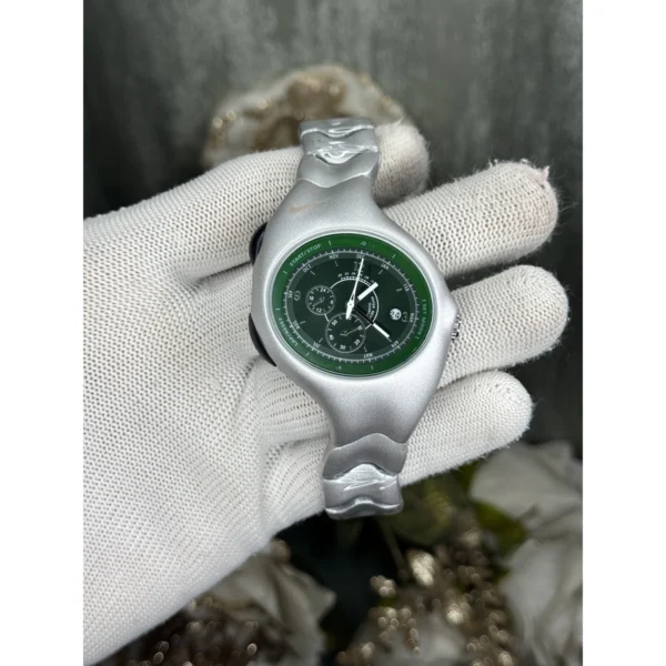 Nike Watch Silver Green For Men Nike Watch Silver Green For Men