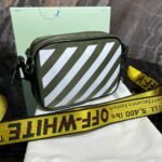 Off White Binder Nylon Small Crossbody Bag For Women (LAB960) - stayhit.in