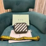 Off White Binder Nylon Small Crossbody Bag For Women (LAB960) - stayhit.in